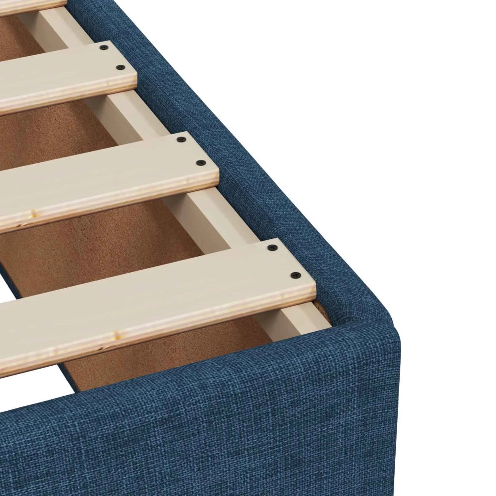 Letto box spring con materasso Blu 80 x 200 cm Tessuto 3450361
