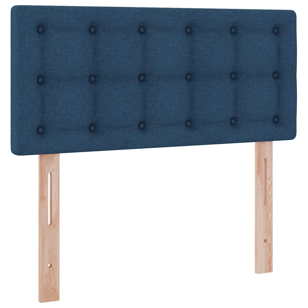 Letto con contenitore e LED con led Blu 100 x 200 cm Tessuto 3371255