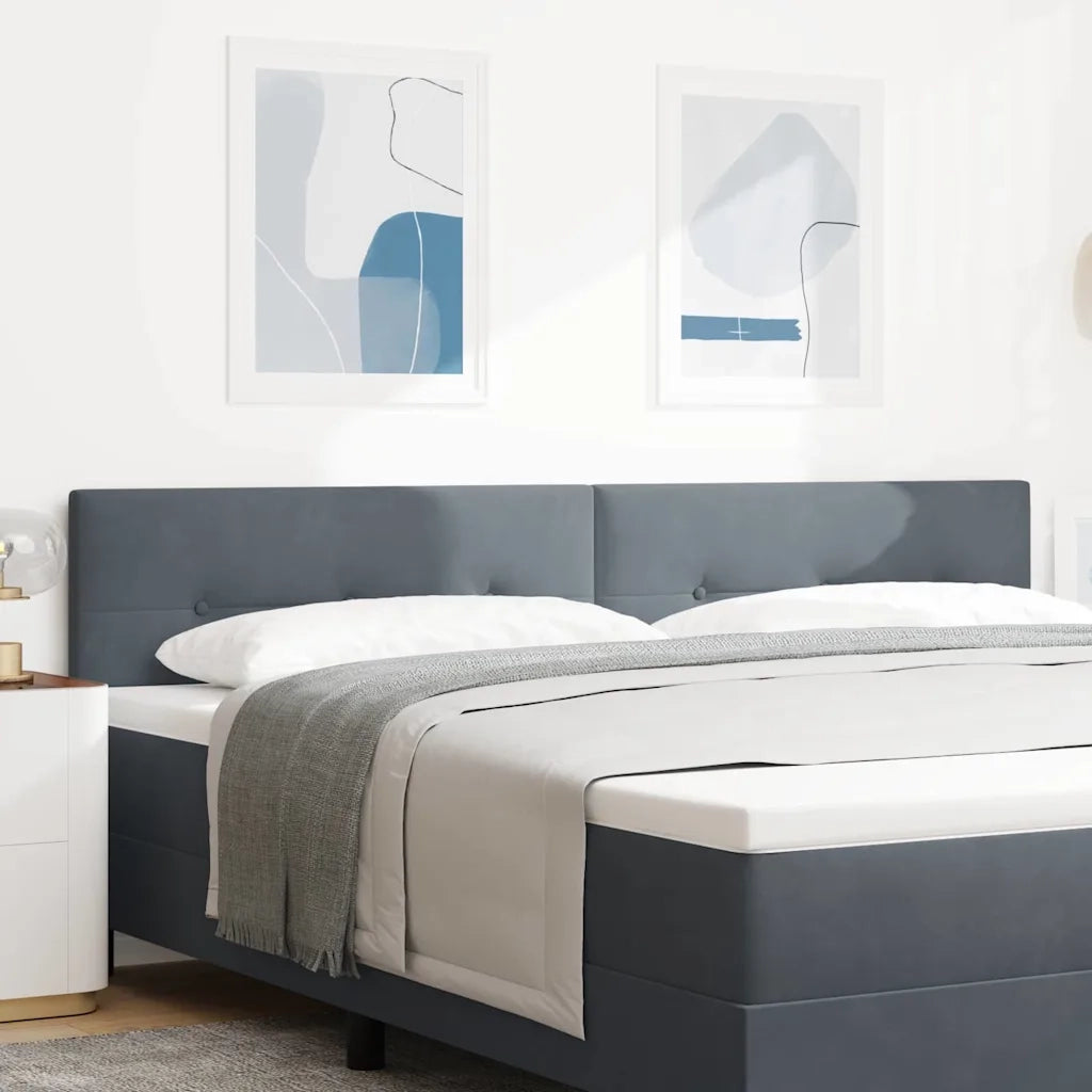 Testiera | Testata Grigio scuro 200 cm Velluto