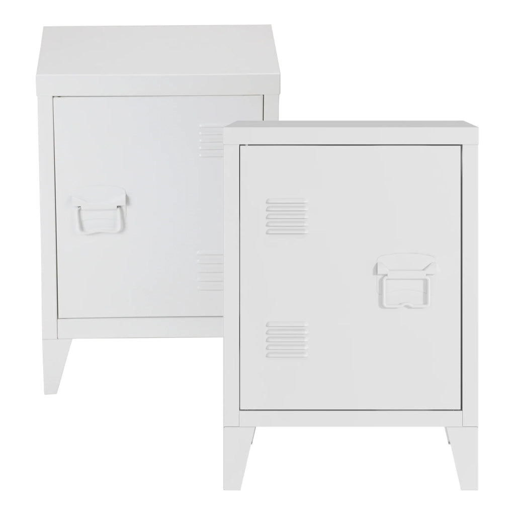 Set di 2 comodini 57 x 40 x 30 cm bianco 03_0009722