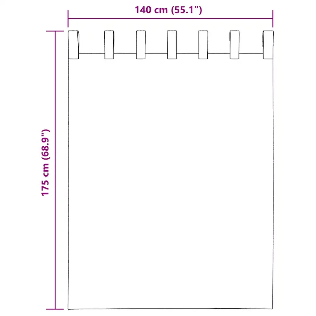 Tende in Voile con Passanti 2 pz Giallo 140x175 cm