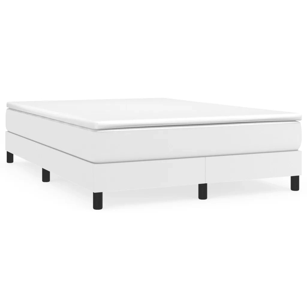 Struttura Letto a Rete a Molle Bianco 140x200 cm in Similpelle 3120701