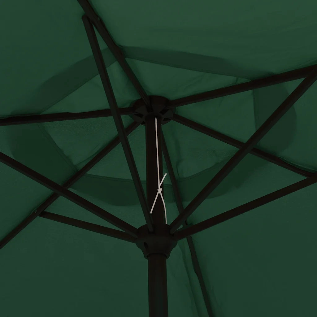 Ombrello | Parasolne a Sbalzo da Giardino con LED 3 m Verde