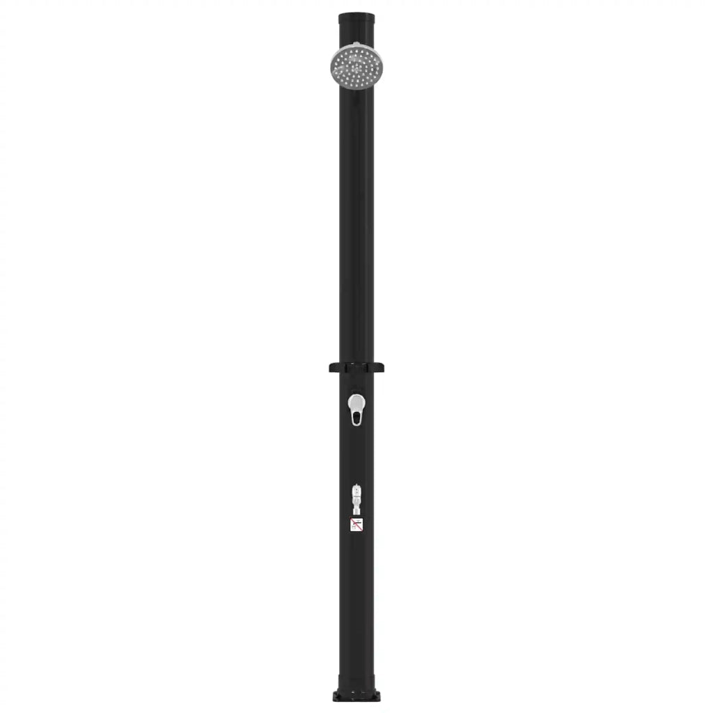 Doccia solare con testa doccia e rubinetto Nero 42039809