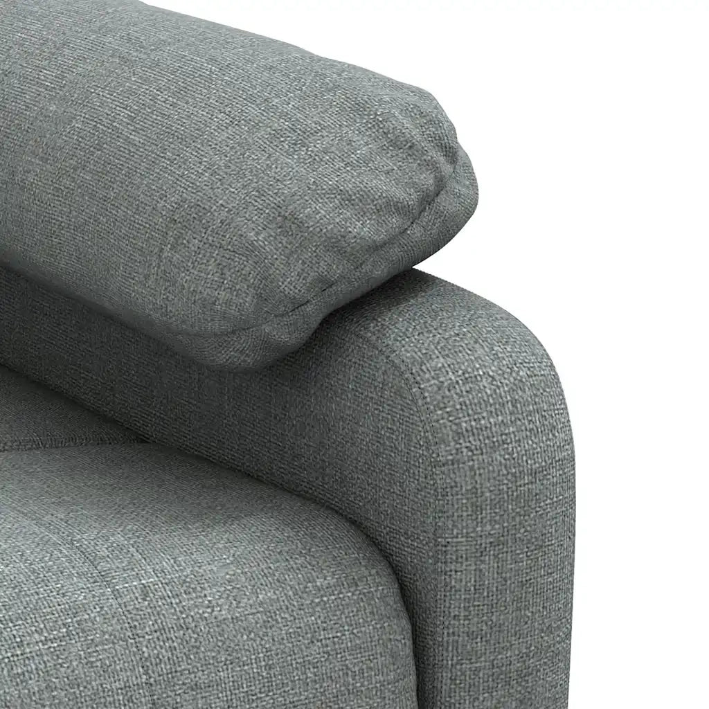 Poltrona Massaggiante Grigio Scuro in Tessuto 289673