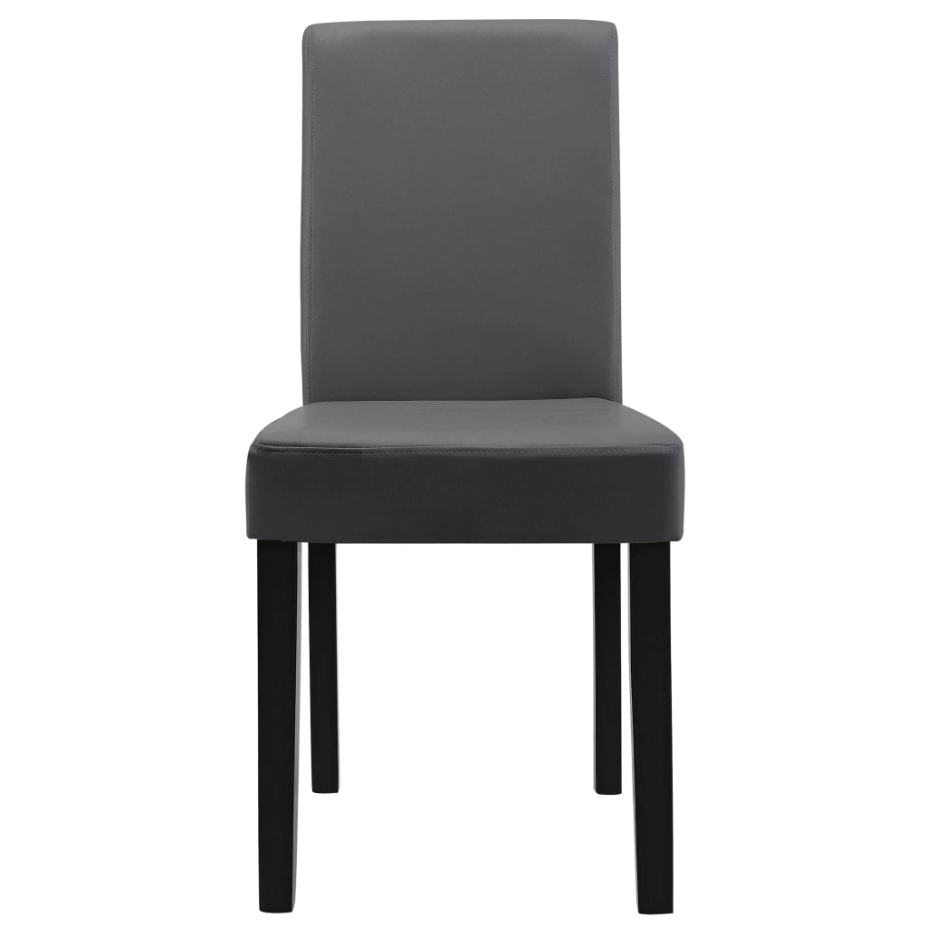 Set Hamburg di 2 Sedie Imbottite da Sala - Grigio Scuro [en.casa]