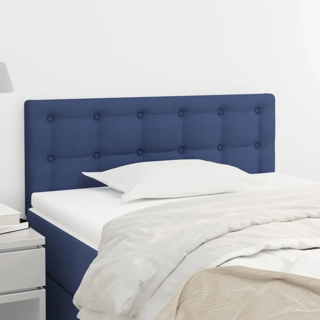 Testiera | Testata Blu 100x5x78/88 cm in Tessuto