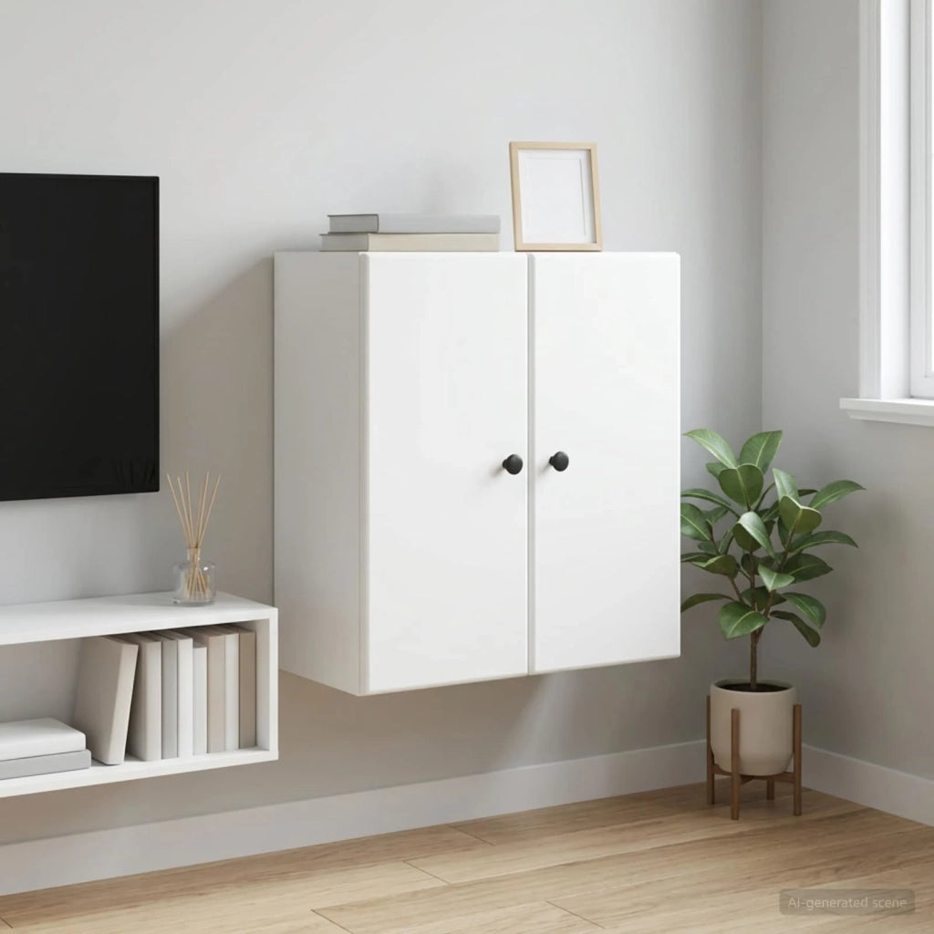 Mobiletto a muro Bianco 59 x 31 x 60 cm Legno ingegnerizzato 899085