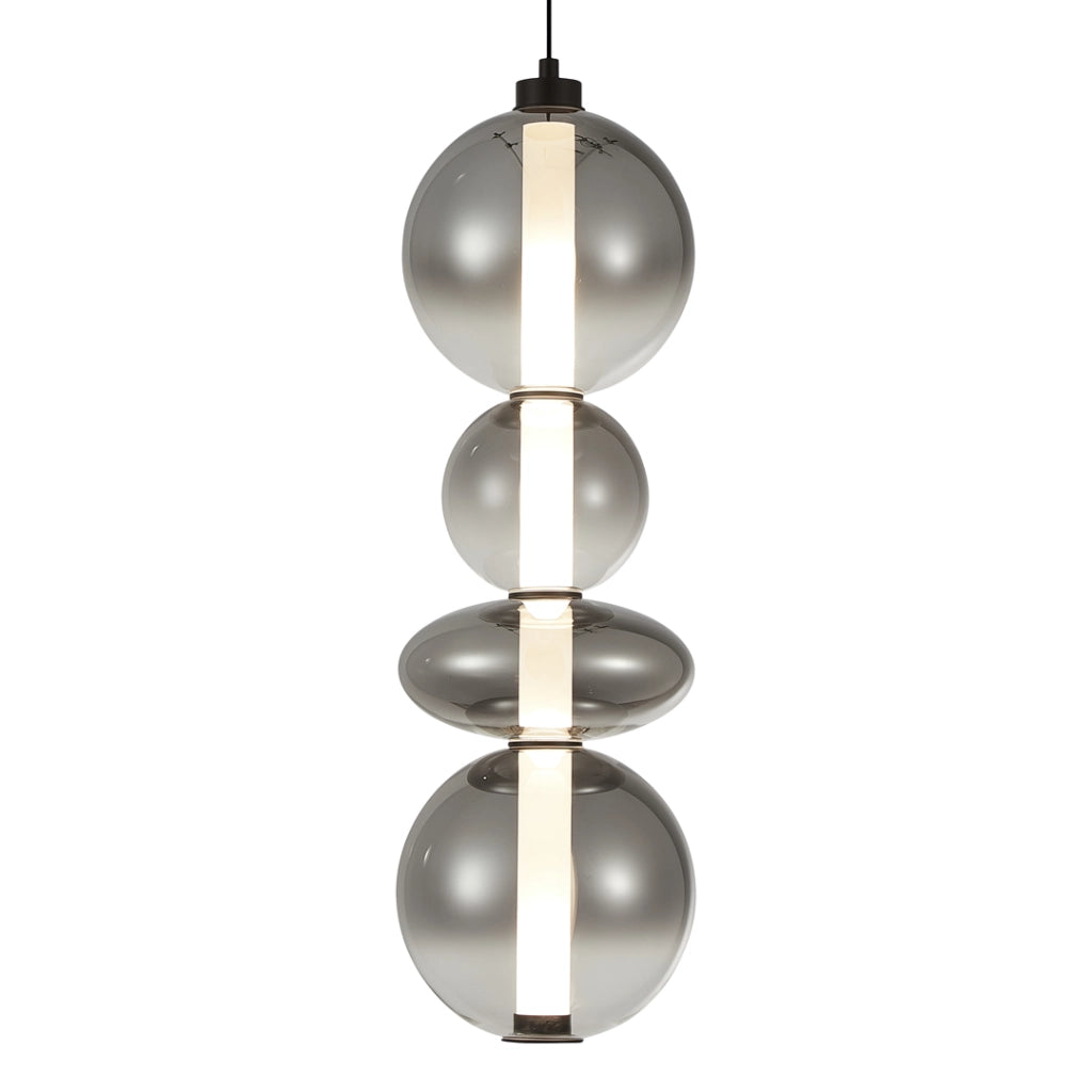 Lampada a sospensione LED Milagro Daphne 36W nera Ø20 cm