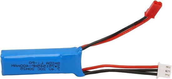 Batteria altopotenza lithium 7.4V 400mAh per auto RC e drone
