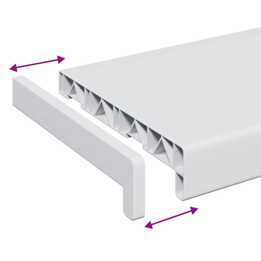 Soglia della Finestra Bianco 160 x 20 x 4,5 cm PVC CFW2661074