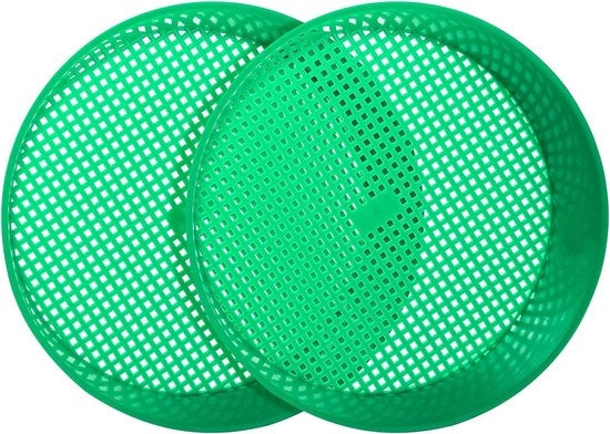 Sivella per giardinaggio a due pezzi con rete di plastica per semi e piantine