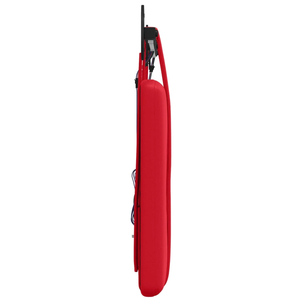 Testiera sospesa Con luce LED Rosso Similpelle 3424156