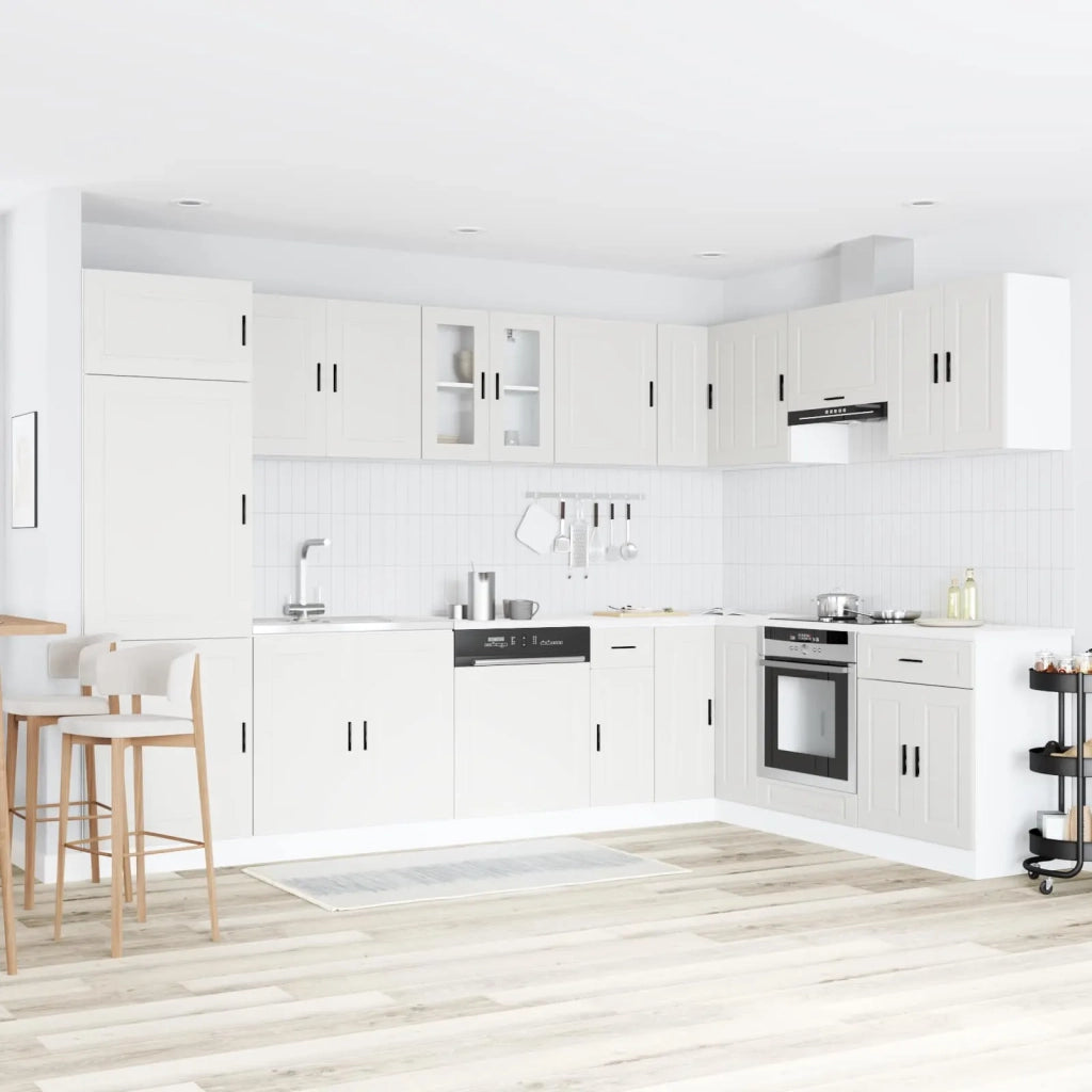 Mobiletto per Lavabo | Armadio Lavabo Porto 2 pz Bianco Legno multistrato