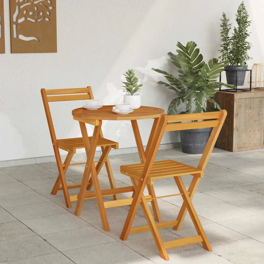 Set da Pranzo per Giardino con cuscino 3 pcs Olio Naturale 4105500
