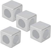 Supporto angolare a cubo 4 pezzi per profili di alluminio