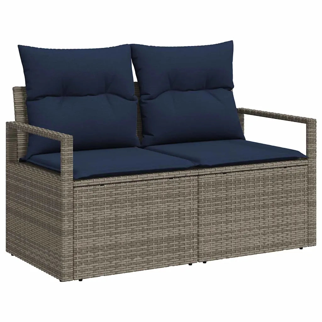 Set Divano da Giardino con cuscino 6 pcs Grigio polyrattan 3359993