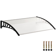 Tettoia da esterno in policarbonato ¨C Minimal ¨C trasparente 90x122 cm