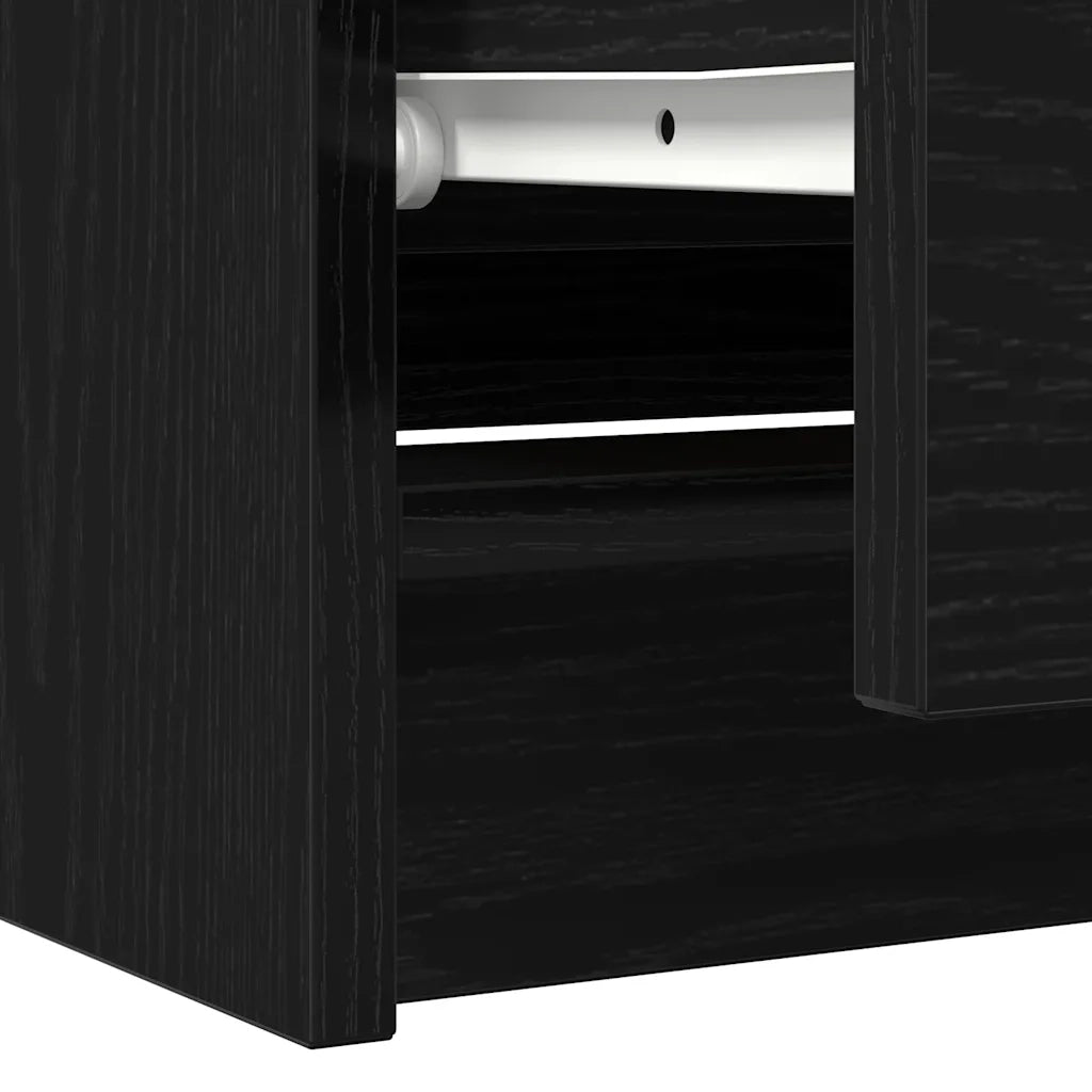 Mobile TV | Armadietto TV | Mobile Porta TV Nero 100x35x54 cm in Legno Multistrato