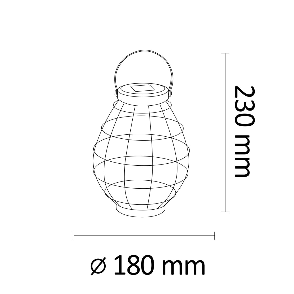 Lanterna solare LED KOGE metallo bronzo IP44 Polux