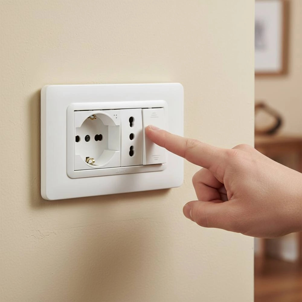 Placa ave s44 bianco in tecnopolimero design elegante *** numero posti 4 moduli, confezione 1