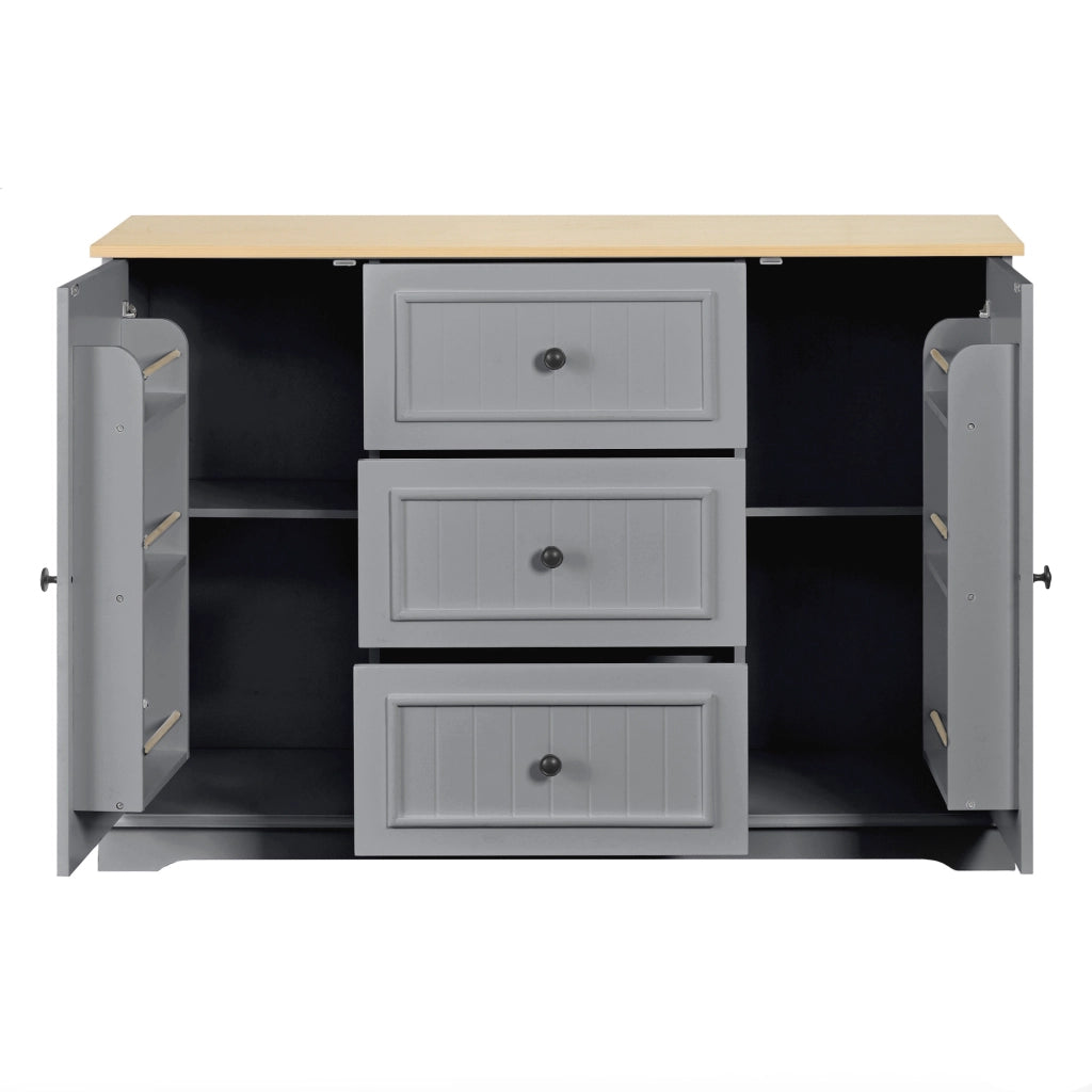 Credenza con Cassetti e Ante ¨C Xylo ¨C Grigio