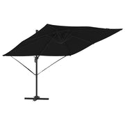Ombrello | Parasol Roma Nero 286 x 284 x 265 cm Alluminio e Poliestere
