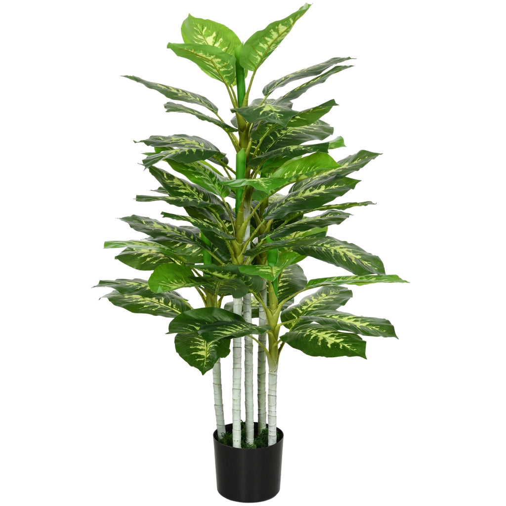 Pianta Artificiale Decorativa ¨C Minimal ¨C 120 cm Vaso Nero Interni Esterni