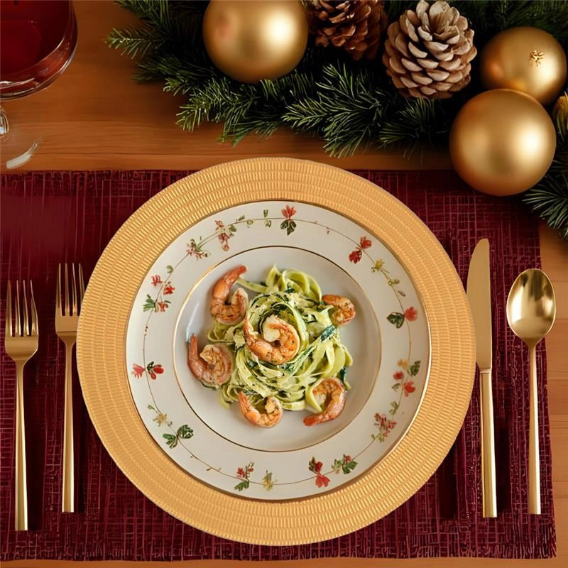 MA MAISON SOTTOPIATTO ELEGANCE COLORE GOLD NATALE - DIAMETRO 33 CM