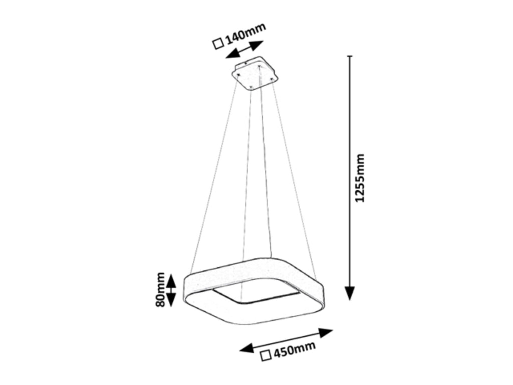Lampada a sospensione LED Rabalux Adeline 28W grigia