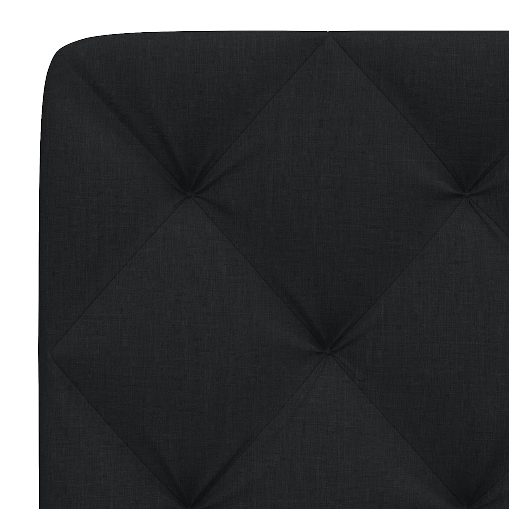 Cuscino Testiera-Cuscino per Testiera Nero 90 cm in Tessuto