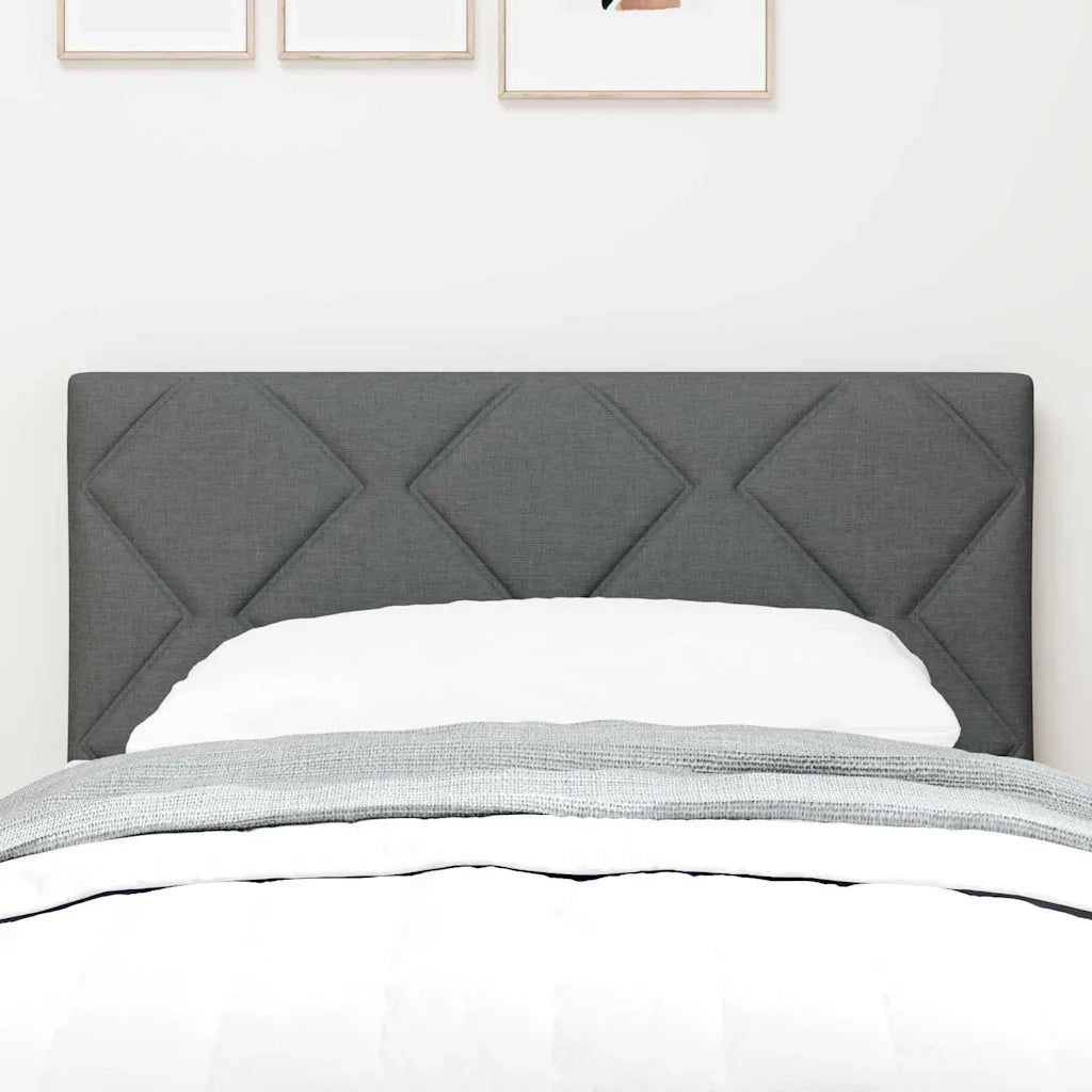 Testiera con luci a strisce a LED-Testata Grigio 80 cm Tessuto