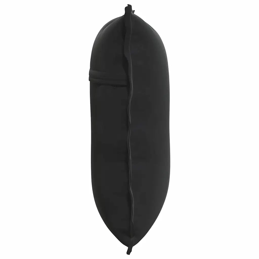 Cuscino per Schiena | Cuscino dorsale Nero 60 x 50 cm Tessuto in Cords