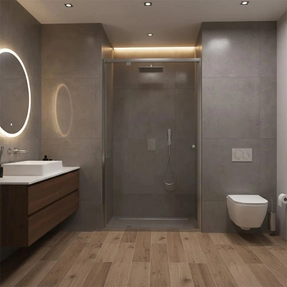 Porta Doccia Rea Primo Swing 80 Chrome