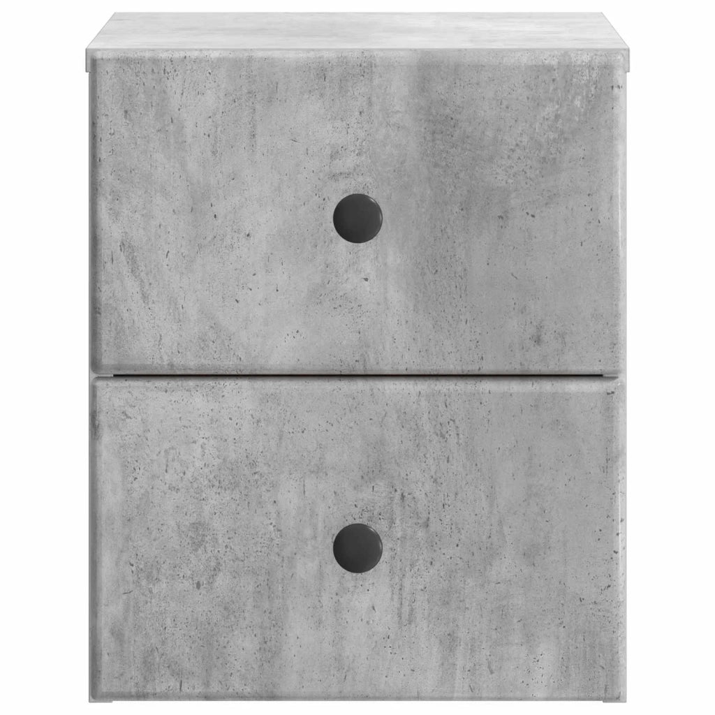 Mobiletto da notte a muro Grigio Cemento 34,5 x 33 x 40 cm 899151