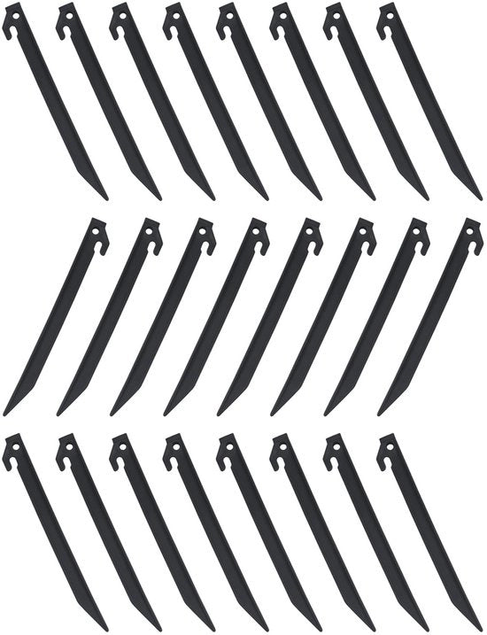 Pentole per giardino a 24 pezzi - 230 mm - Antiscivolo - Design robusto - Per decorazioni esterne e campeggio - Pennelli per terra
