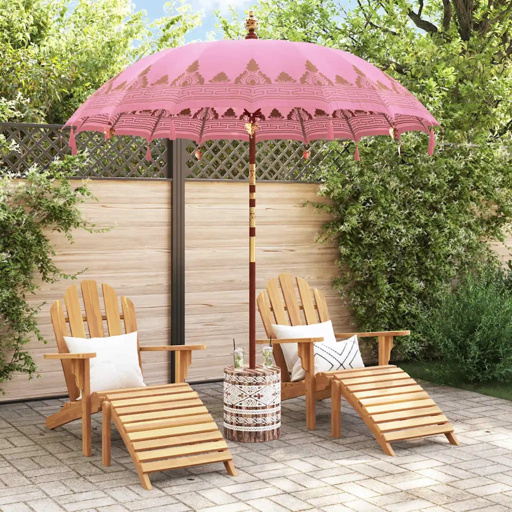 Ombrello balinese con base Rosa 215 x 215 x 260 cm 3356907