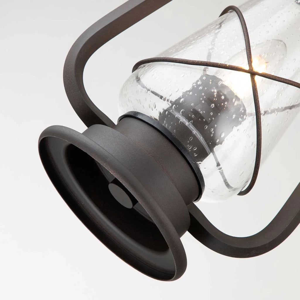 Lampada a sospensione esterna Miners Elstead bronzo E27