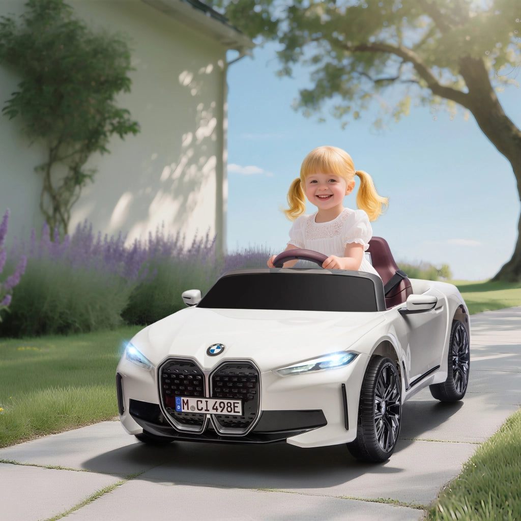 Macchina Bambini Telecomando BMW ¨C Minimal ¨C Bianca 115x67x45 cm