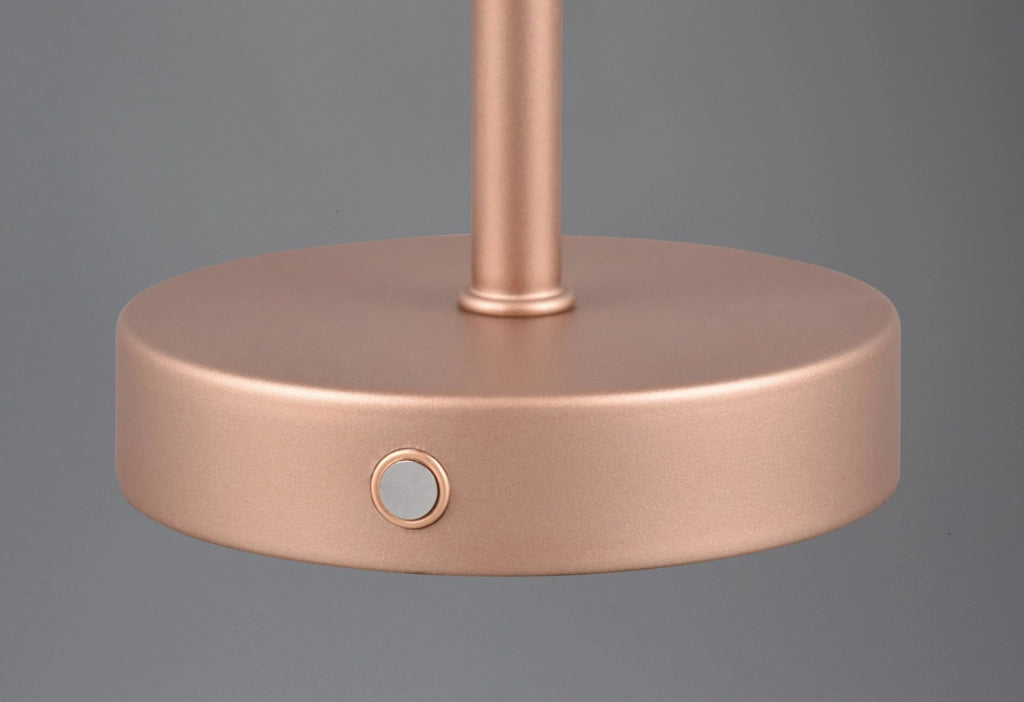Lampada da tavolo ricaricabile touch LED bronzo Jeff RL