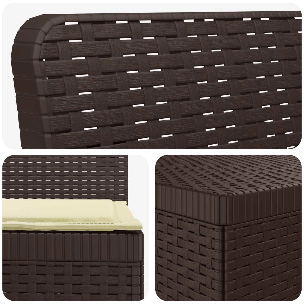Divano da Giardino 6 Posti con Cuscini Aspetto Rattan PP 3444110