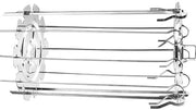 Spiesvork in Acciaio Inox - Sistema di Griglia Universale - Rotante - Adatto per 10 Spiedini - Facile da Pulire - Diametro 13,5 cm