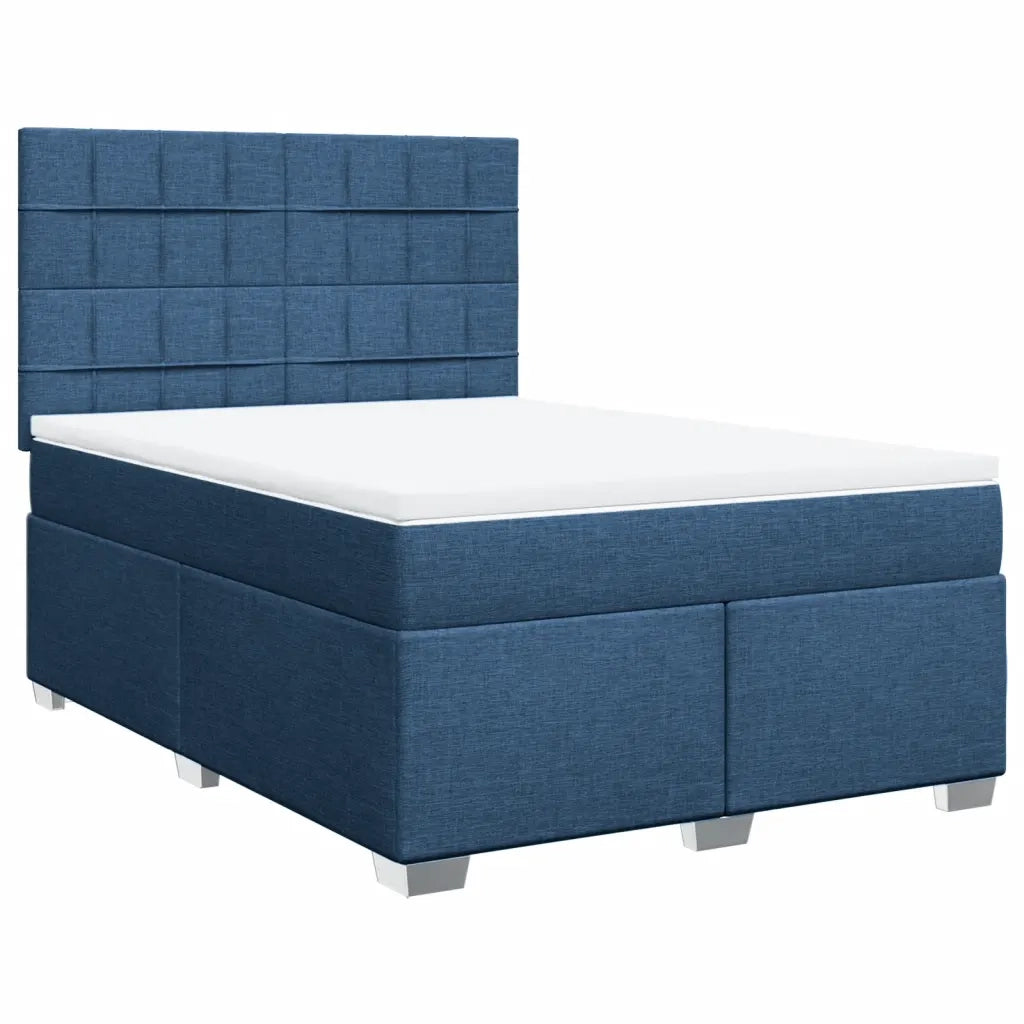 Giroletto a Molle con Materasso Blu 140x200 cm in Tessuto 3290517