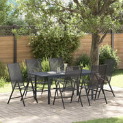 Set da Pranzo per Giardino 7 pcs Antracite