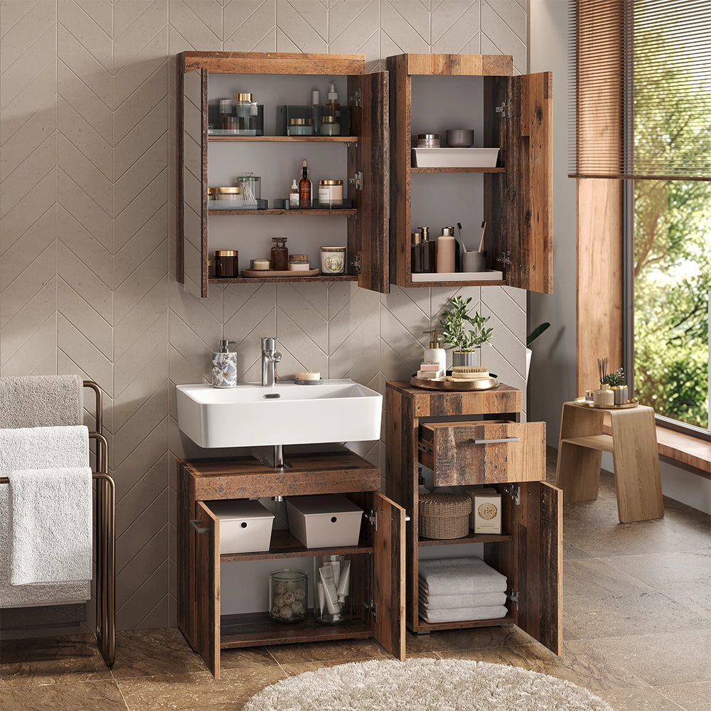Vicco Armadio a muro universale Oldstyle 37 x 77 cm