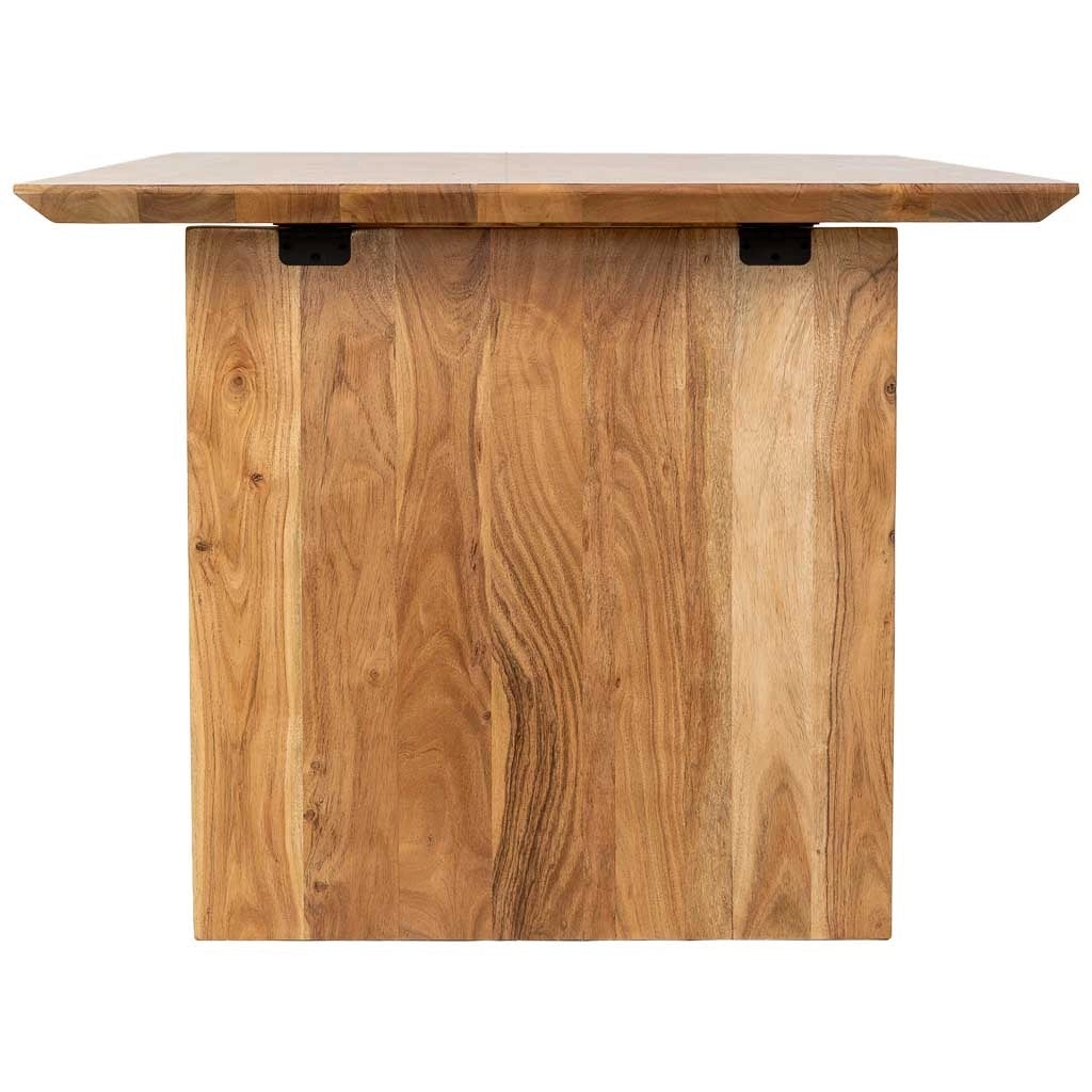 Tavolo da pranzo in legno marrone 200x100x76h cm