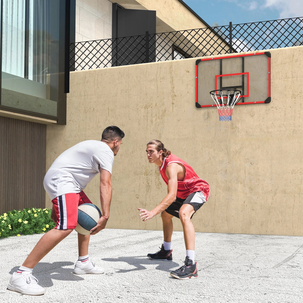 Canestro da Basket da Muro ¨C zephmum ¨C Nero 113x61x73 cm