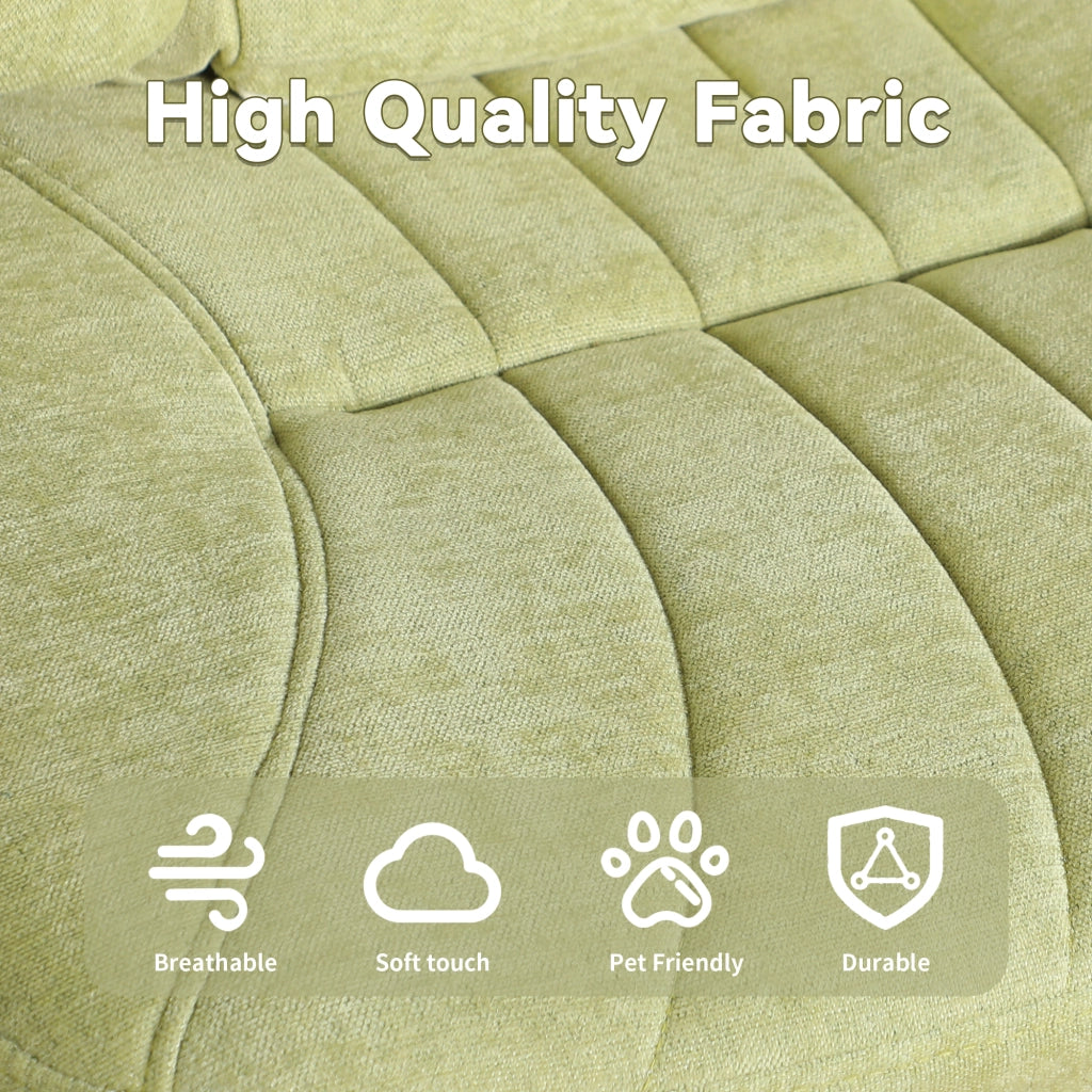 Sedia da ufficio regolabile con poggiapiedi ¨C zephmum ¨C verde