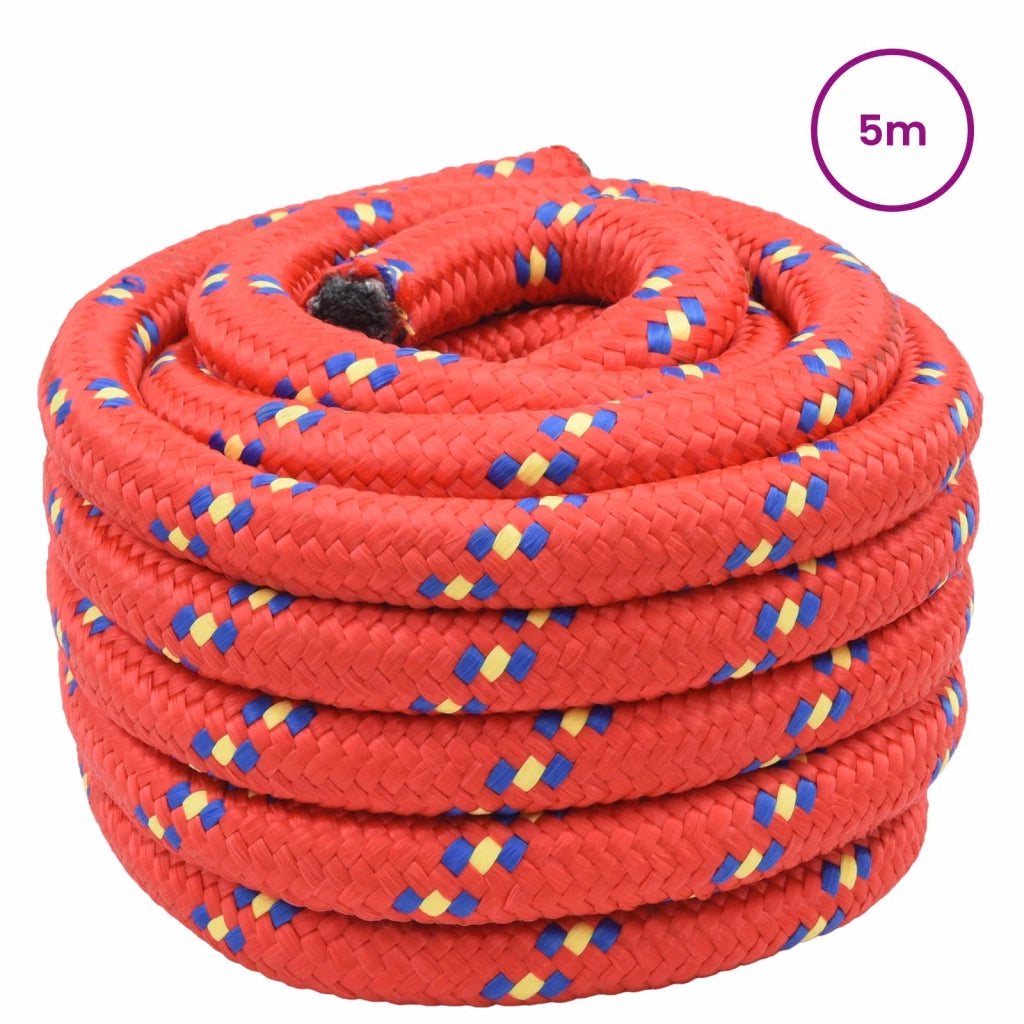Corda | Fune da Barca 5 m 3 Rosso PP