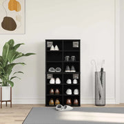 Mobile per scarpe 2 pcs Rovere Nero 52 x 30 x 50,5 cm 862790
